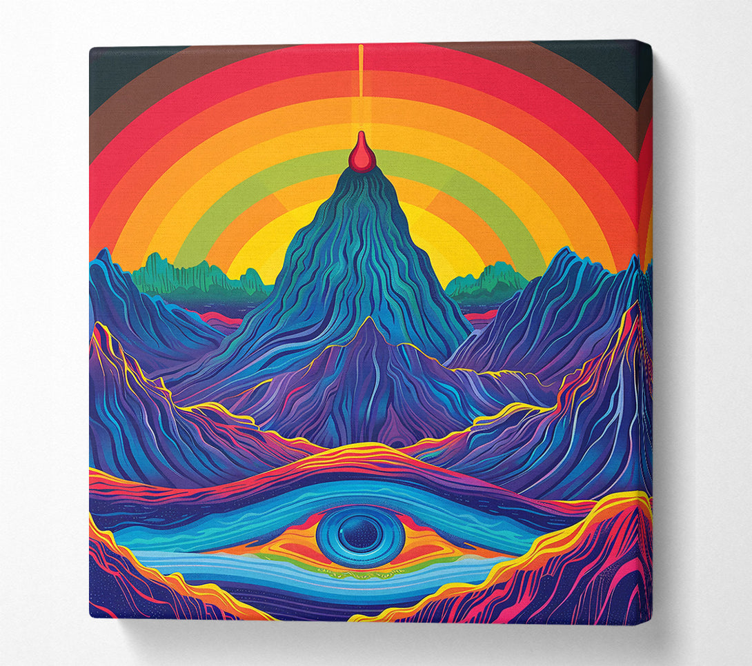  A Canvas Print of Blue Mountain Eye Canvas Wall Art