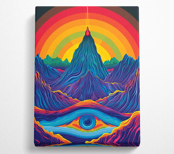  A Canvas Print of Blue Mountain Eye Canvas Wall Art