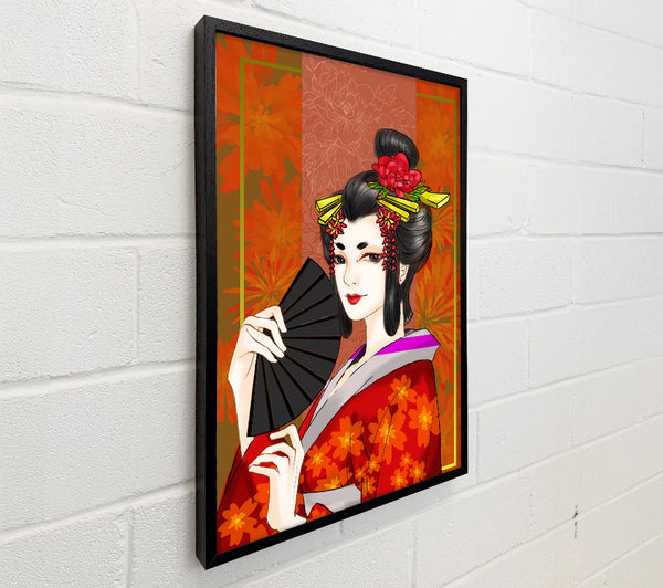 Beauitful Geisha Cartoon