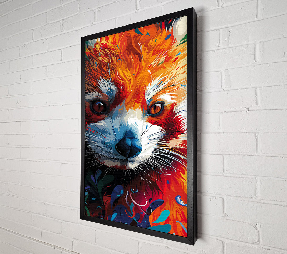  A Canvas Print of Crimson Fox Gaze Canvas Print