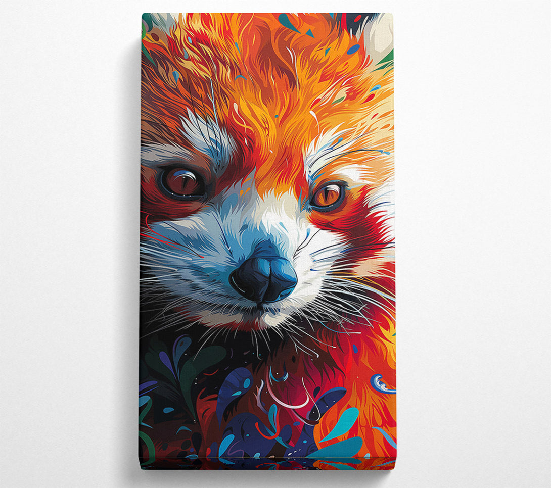  A Canvas Print of Crimson Fox Gaze Canvas Print