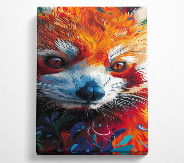  A Canvas Print of Crimson Fox Gaze Canvas Print
