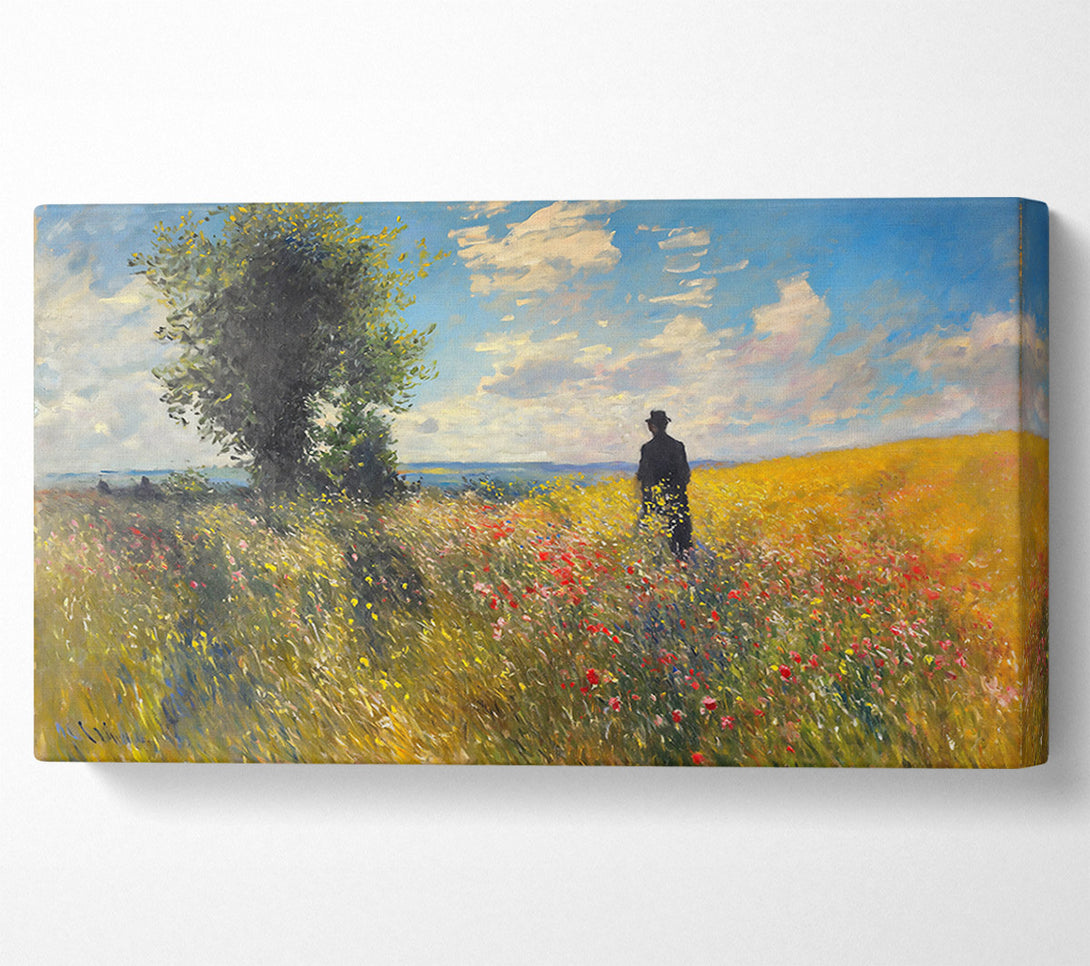  A Canvas Print of Golden Field Solitude Canvas Art