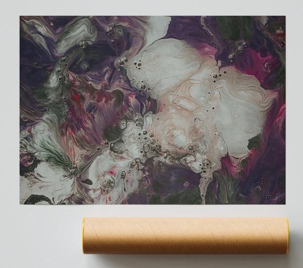 Whimsical Purple Swirls Print