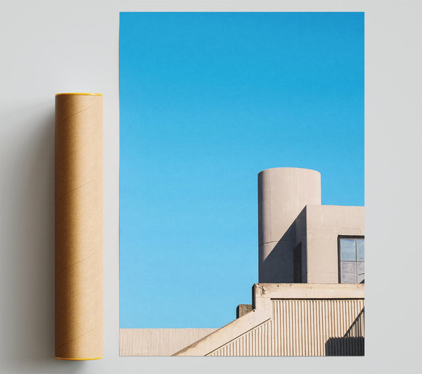 Blue Sky Concrete Giclee Print