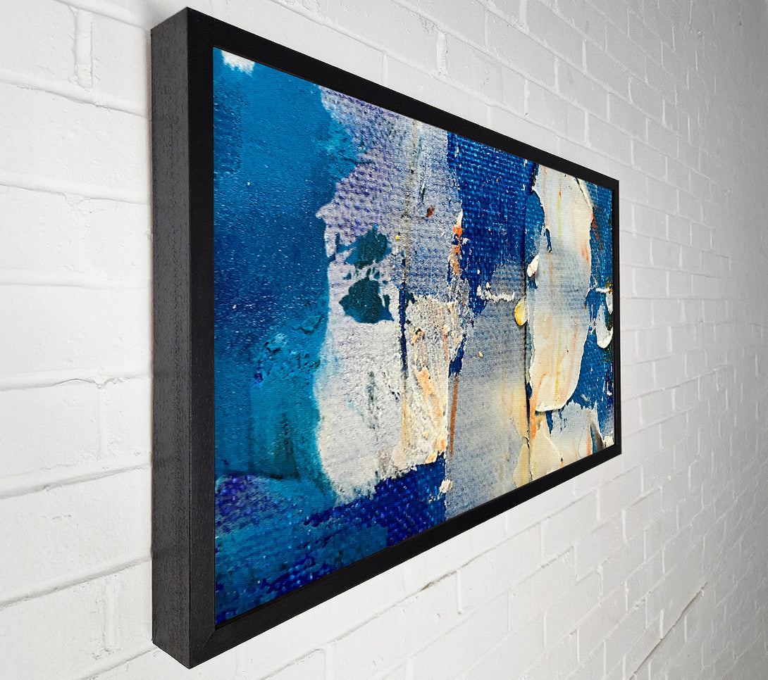  A Canvas Print of Blue Canvas Layers Canvas Art