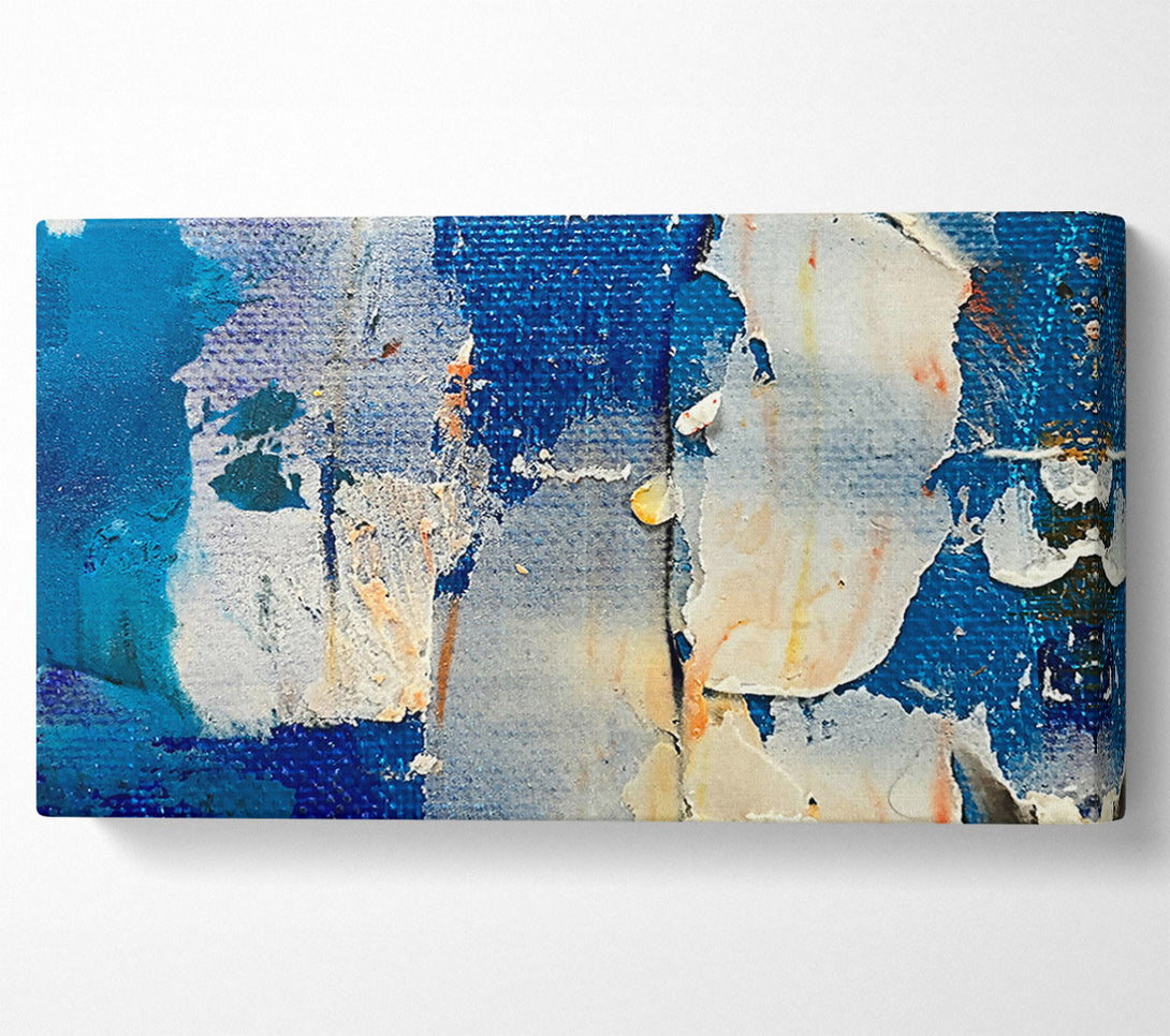  A Canvas Print of Blue Canvas Layers Canvas Art