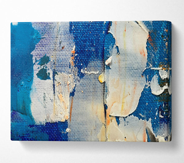  A Canvas Print of Blue Canvas Layers Canvas Art