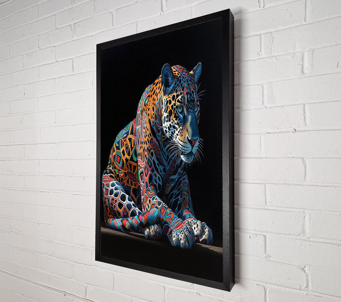  A Canvas Print of Blue Jaguar Tapestry Canvas Art
