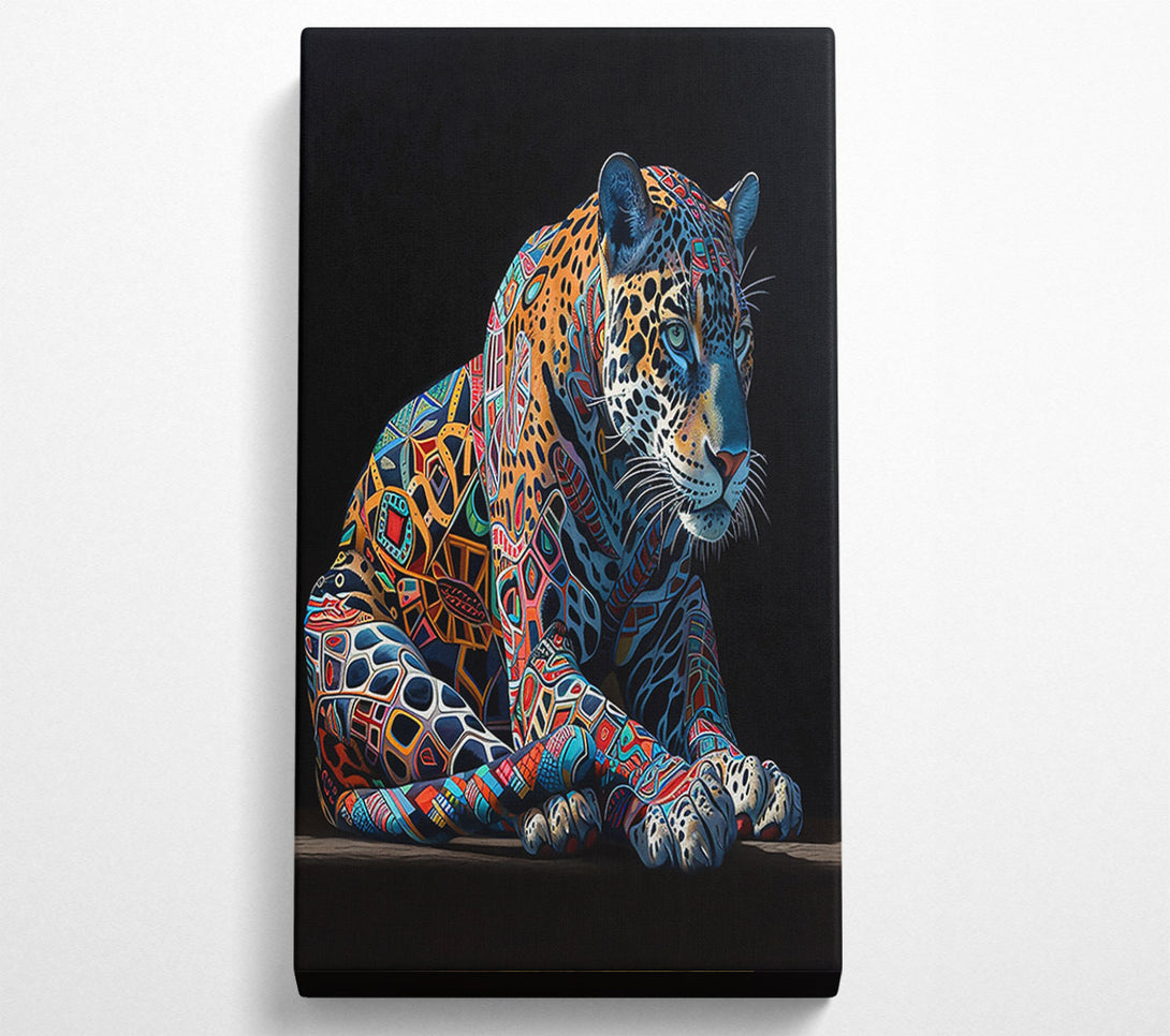  A Canvas Print of Blue Jaguar Tapestry Canvas Art