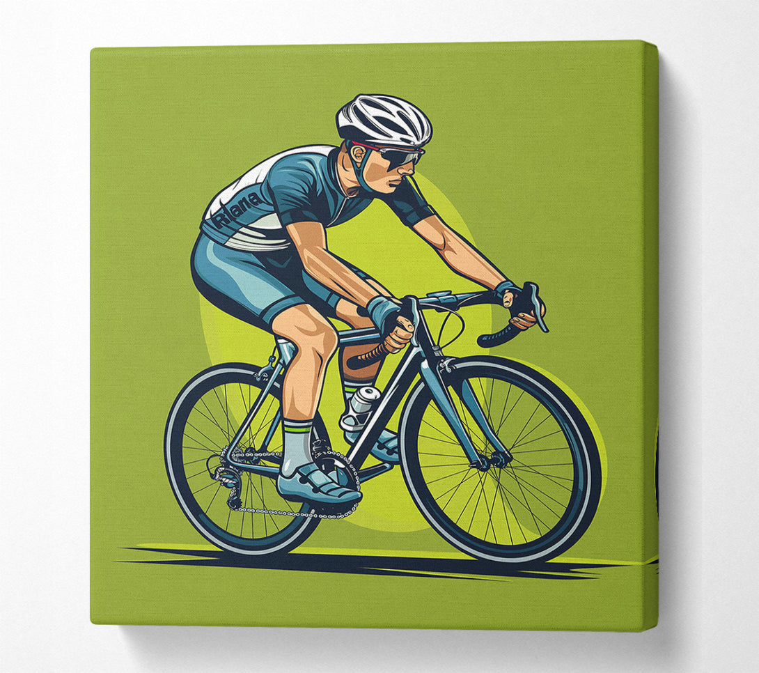  A Canvas Print of Blue Pedal Pusher Canvas Wall Art