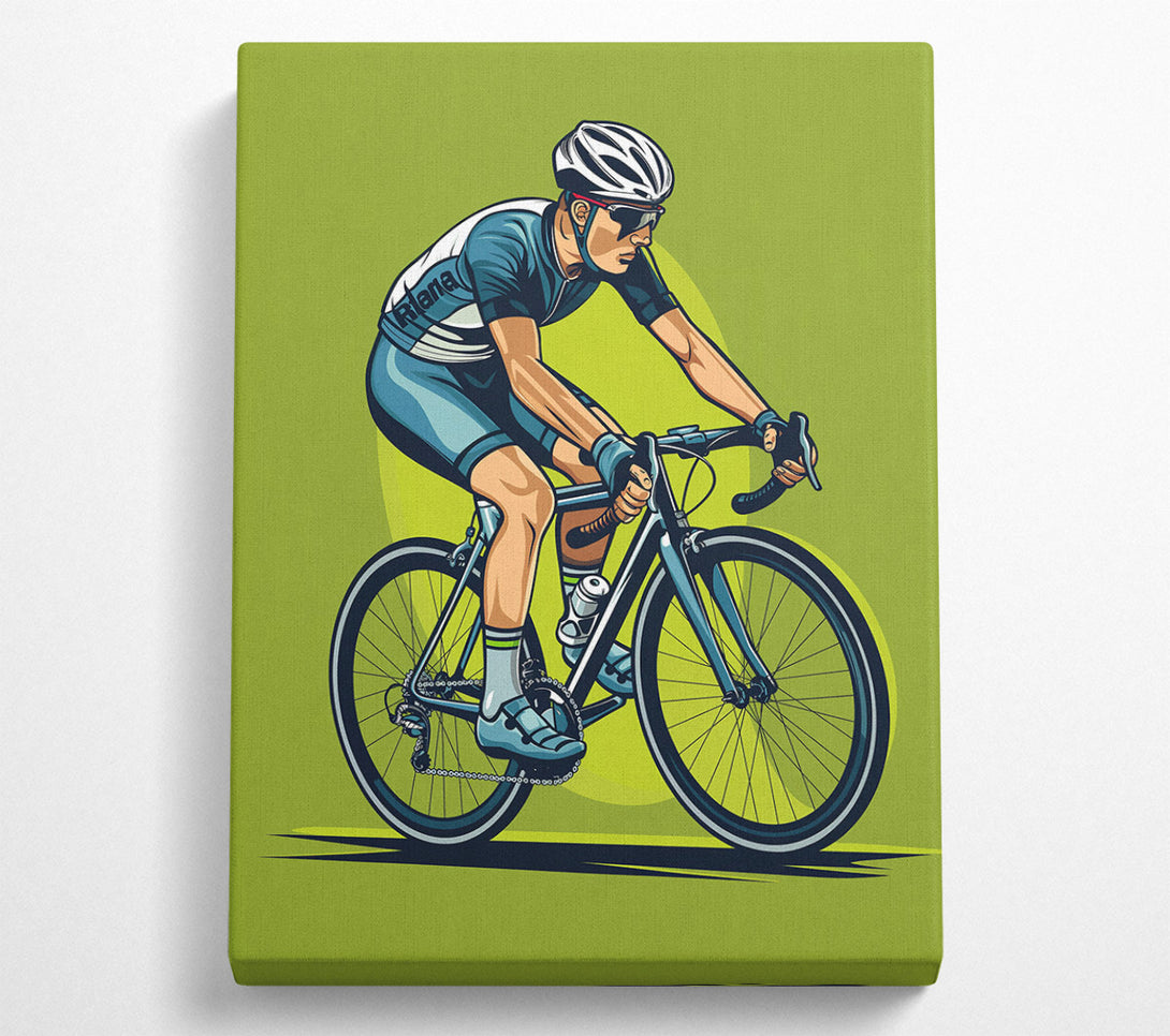  A Canvas Print of Blue Pedal Pusher Canvas Wall Art