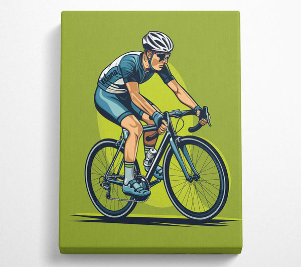  A Canvas Print of Blue Pedal Pusher Canvas Wall Art