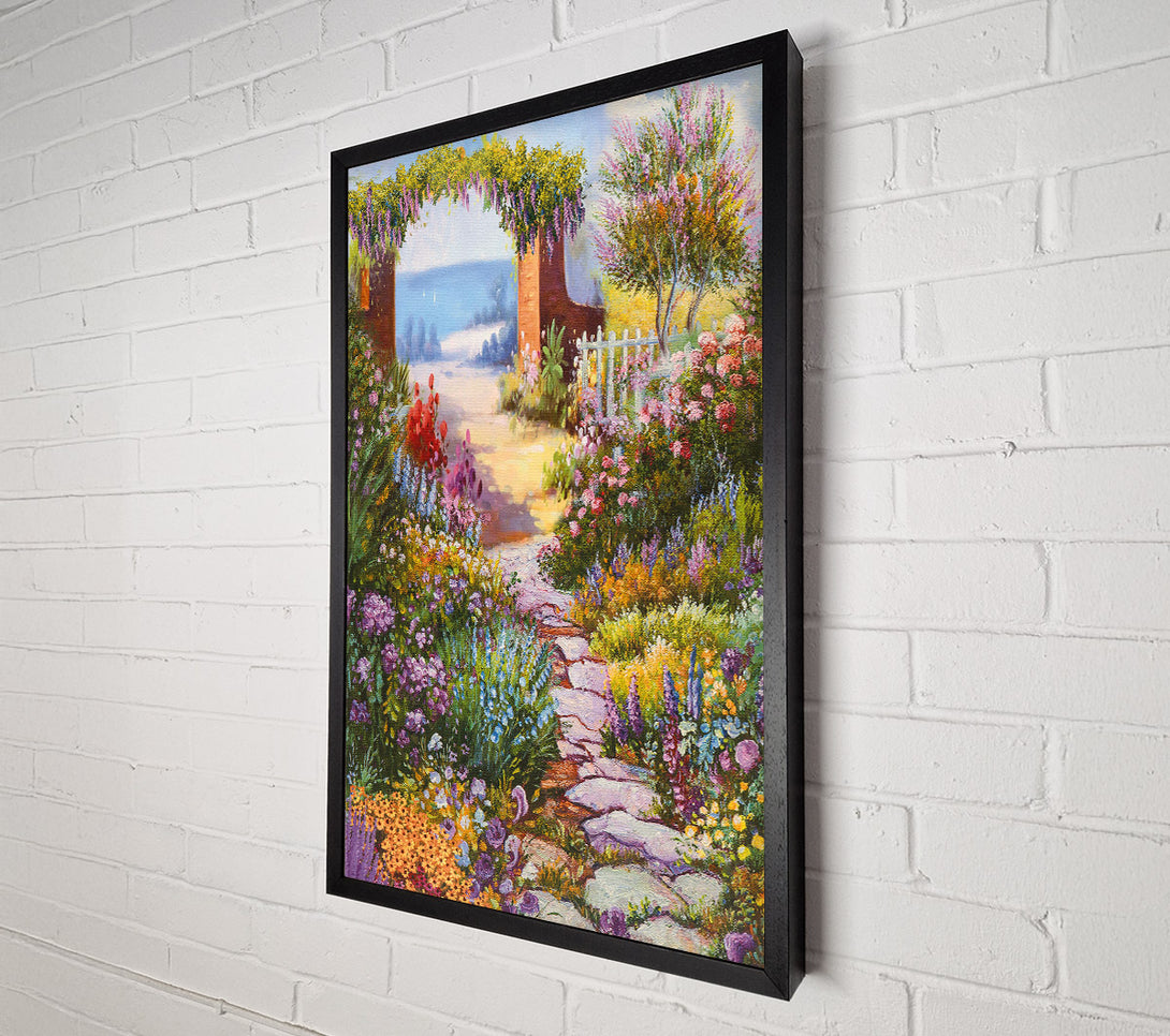  A Canvas Print of Beautiful Garden Canvas Art