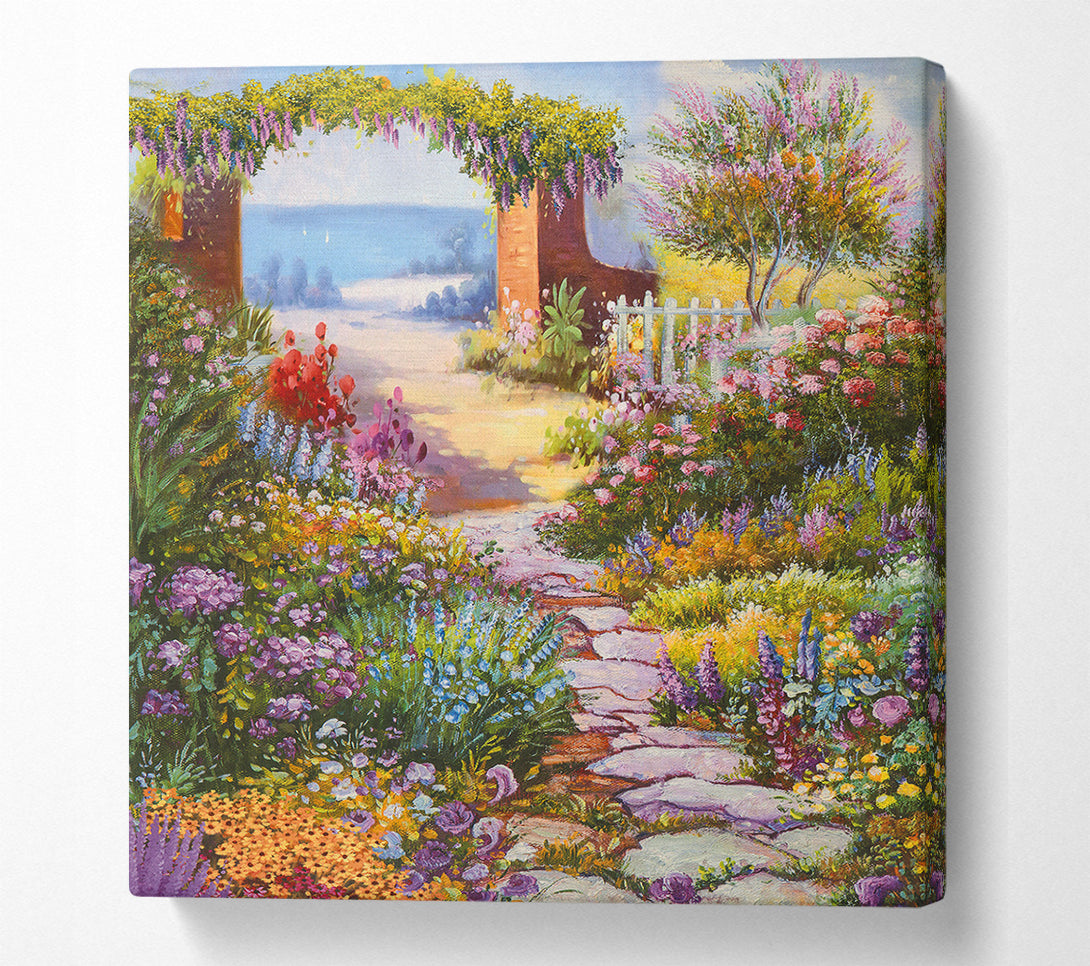  A Canvas Print of Beautiful Garden Canvas Art