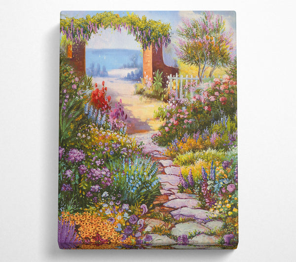  A Canvas Print of Beautiful Garden Canvas Art