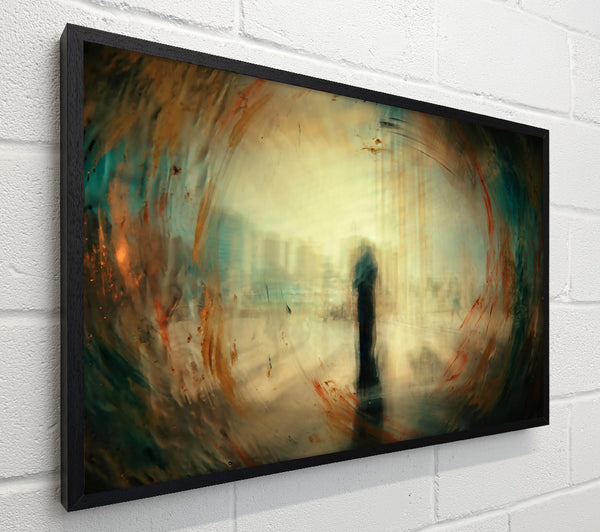 Teal Cityscape Reflections