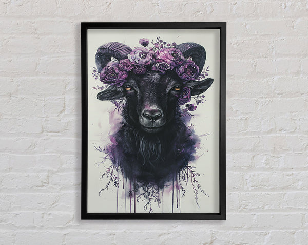 Beautiful Lilac Goat Framed Print