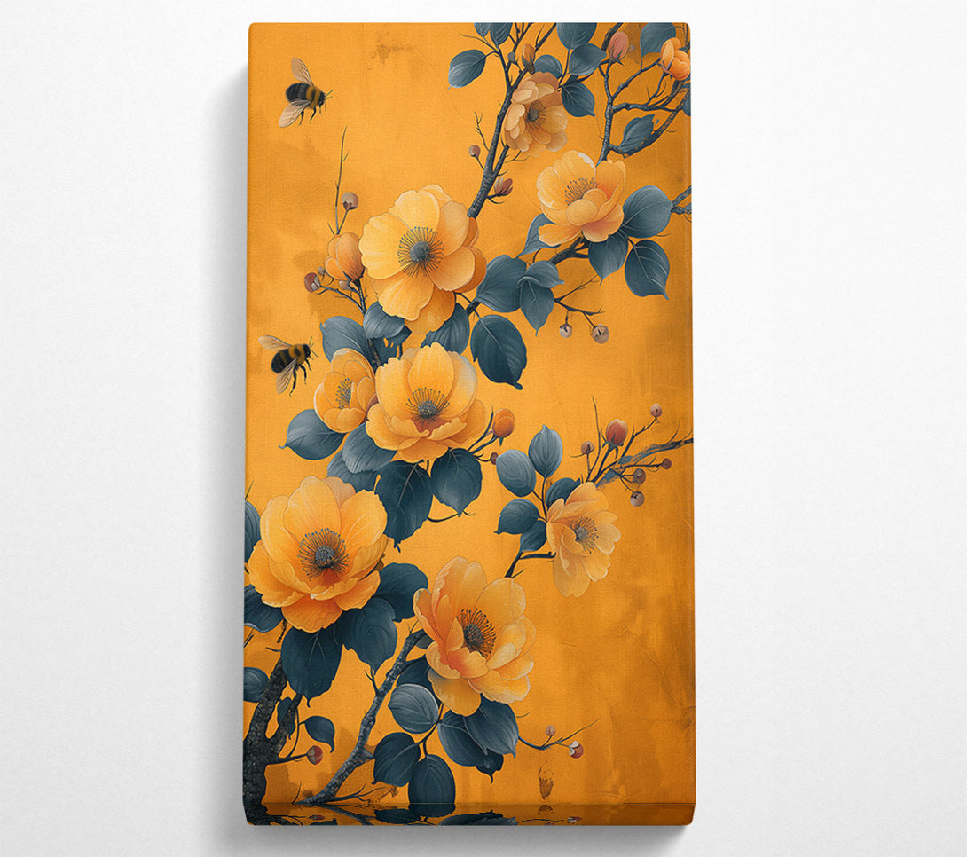  A Canvas Print of Golden Blossom Bloom Canvas Print