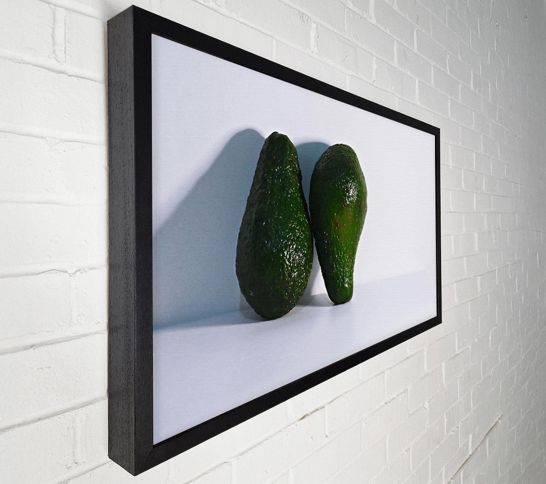  A Canvas Print of Emerald Green Duo Canvas Art