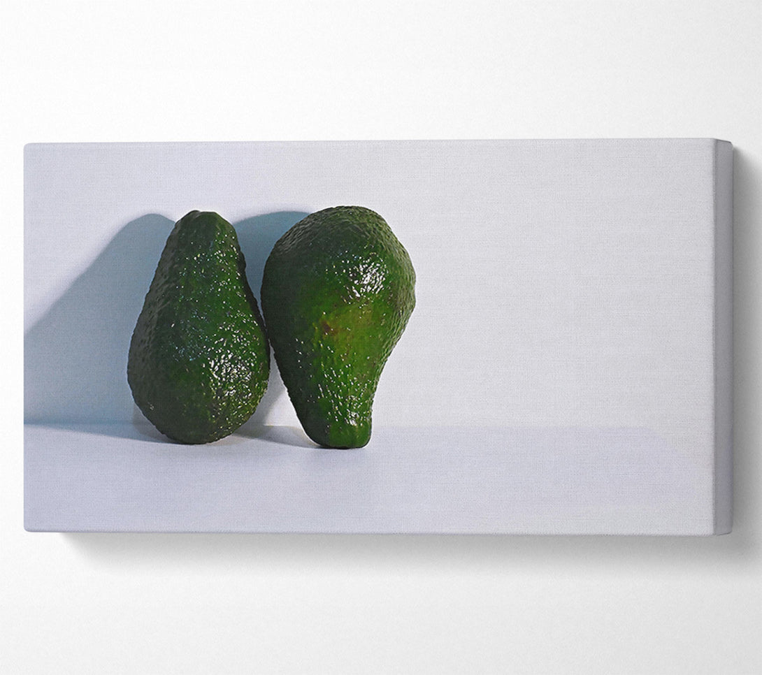  A Canvas Print of Emerald Green Duo Canvas Art