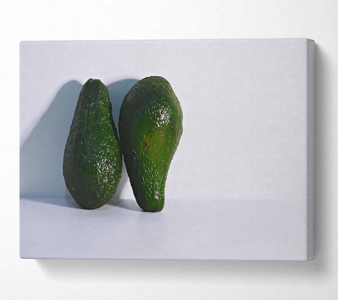  A Canvas Print of Emerald Green Duo Canvas Art