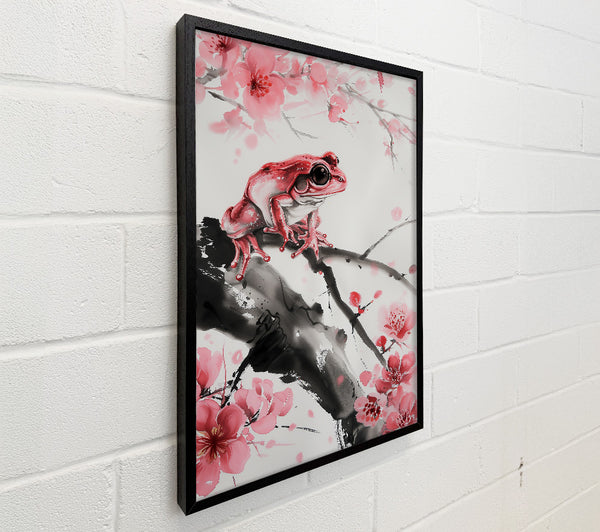 Pink Frog In Bloom