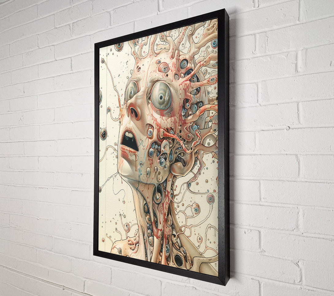  A Canvas Print of Crimson Eyes Of Fear Canvas Art