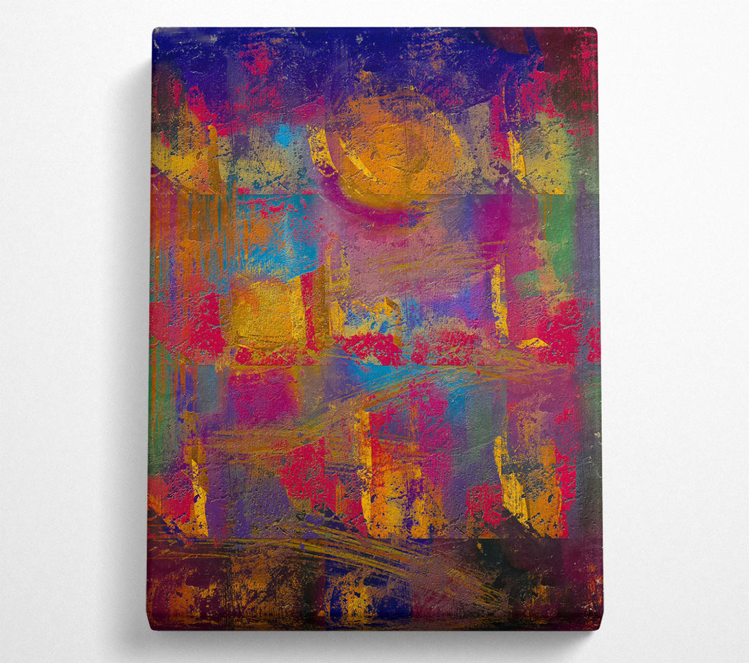  A Canvas Print of Golden Sunset Hues Canvas Wall Art