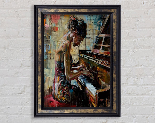Beautiful Piano Framed Print