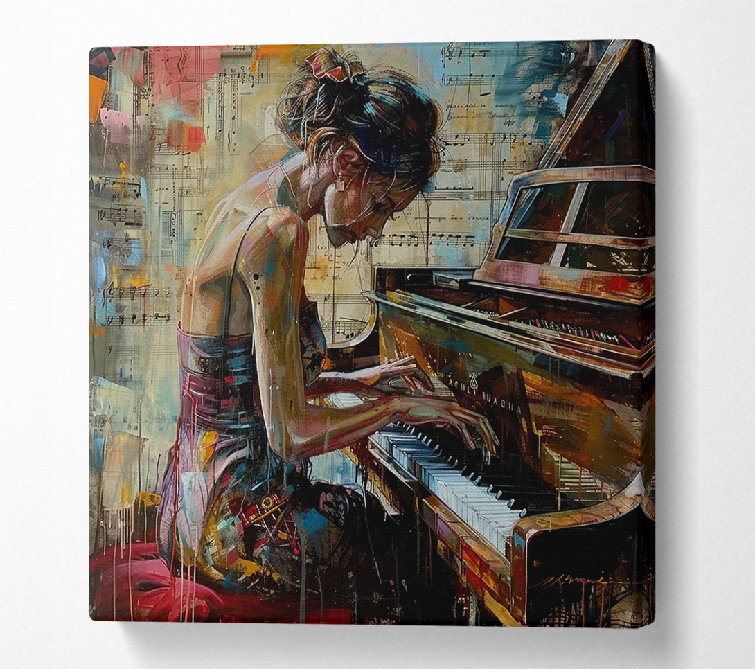  A Canvas Print of Beautiful Piano Canvas Wall Art