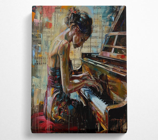  A Canvas Print of Beautiful Piano Canvas Wall Art