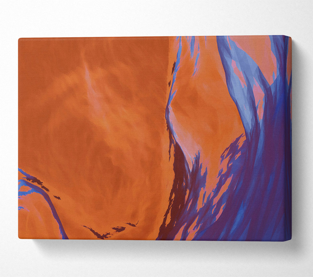  A Canvas Print of Crimson Abstract Swirl Canvas Print