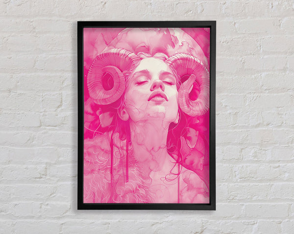 Beautiful Pink Fawn Lady Framed Print