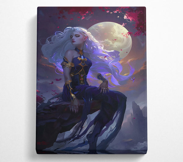  A Canvas Print of Moonlight In Azure Canvas Wall Art