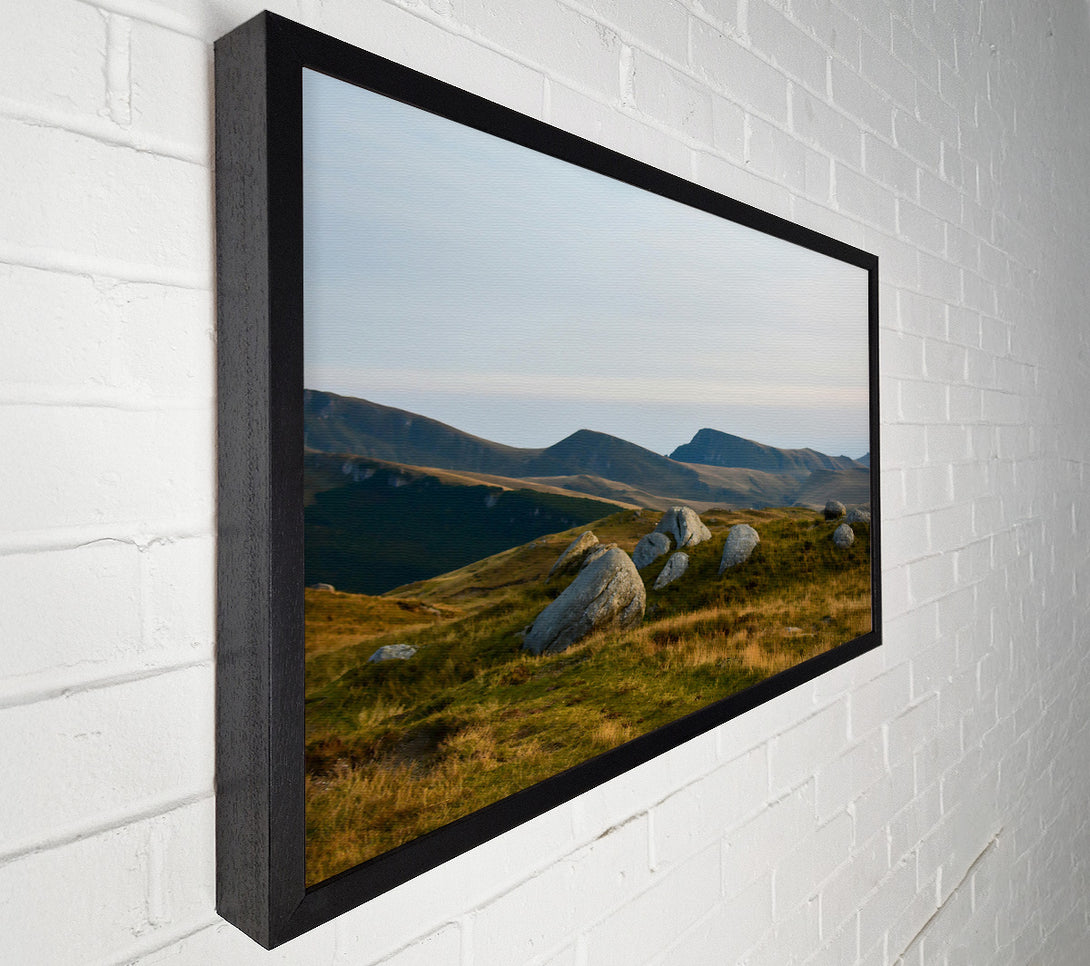  A Canvas Print of Gray Stones In The Hills. Canvas Wall Art