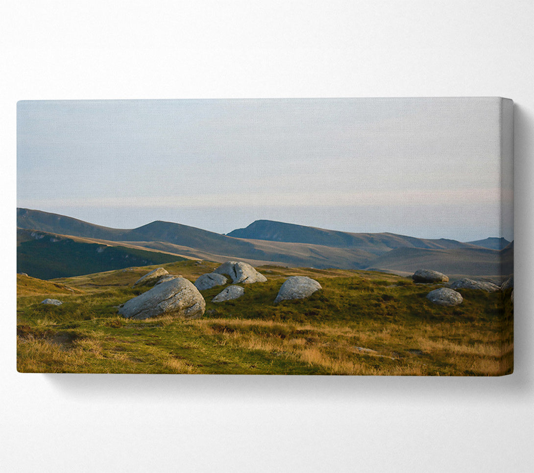  A Canvas Print of Gray Stones In The Hills. Canvas Wall Art