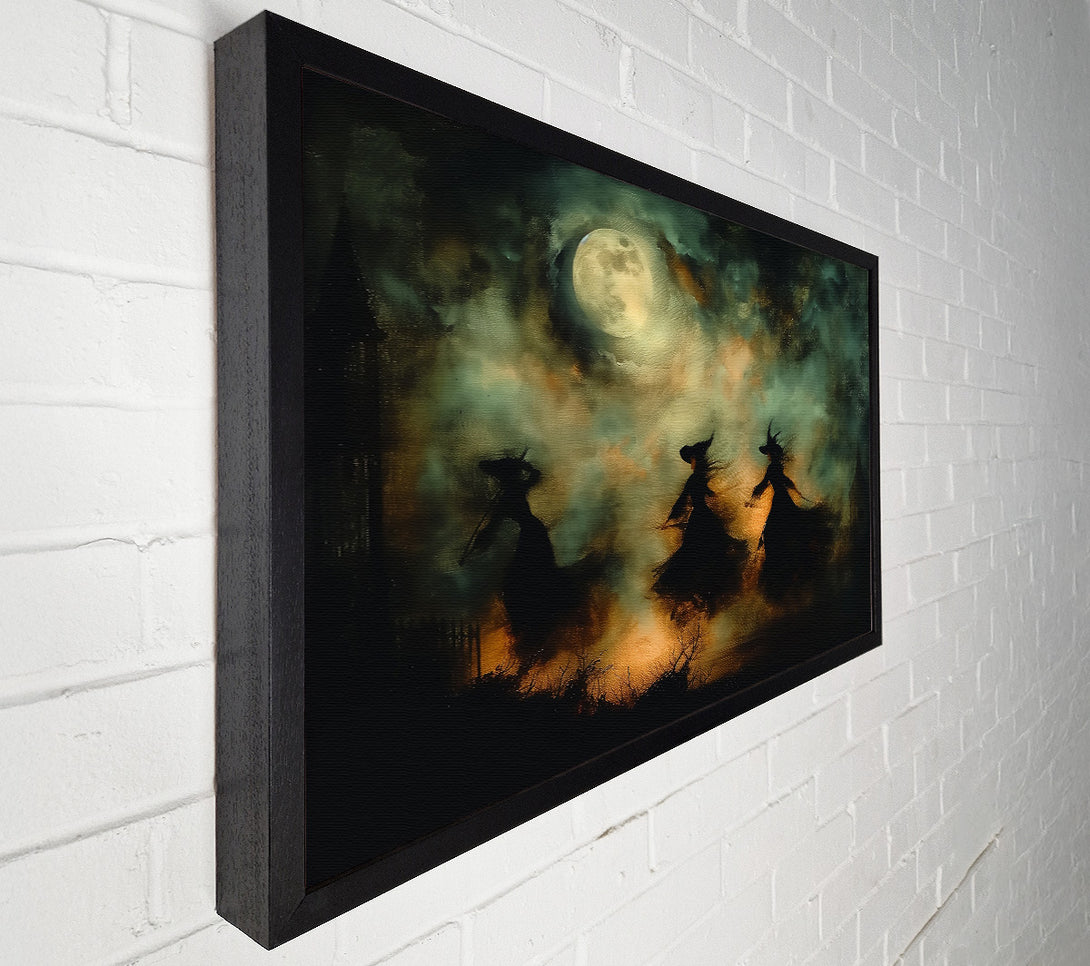  A Canvas Print of Emerald Witches' Flight Canvas Print