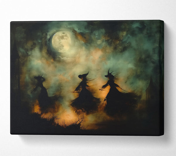  A Canvas Print of Emerald Witches' Flight Canvas Print