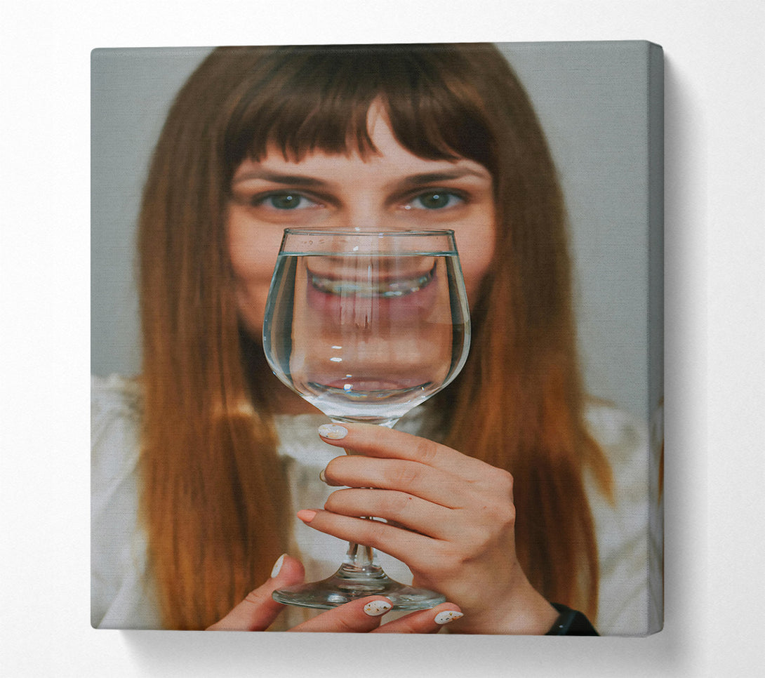  A Canvas Print of Clear Water Reflections Canvas Art