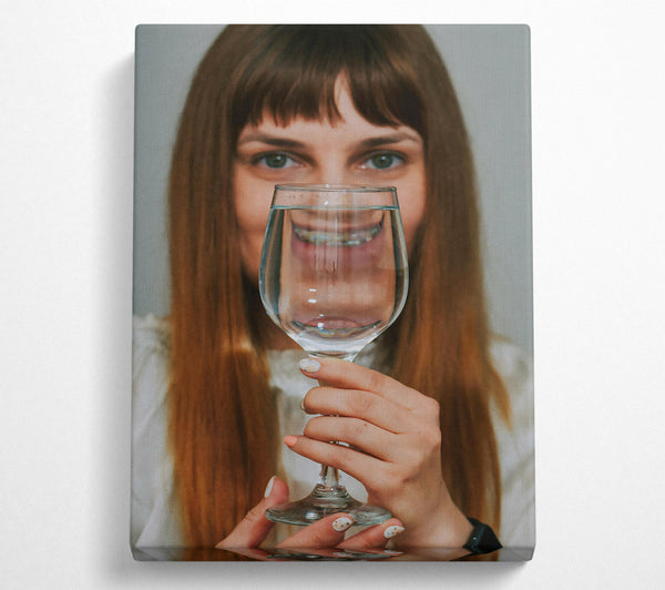  A Canvas Print of Clear Water Reflections Canvas Art
