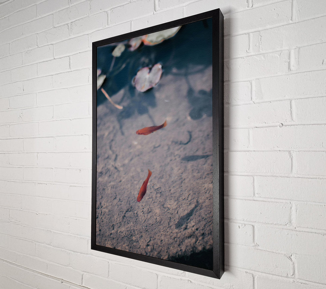  A Canvas Print of Crimson Pond Solitude. Canvas Wall Art