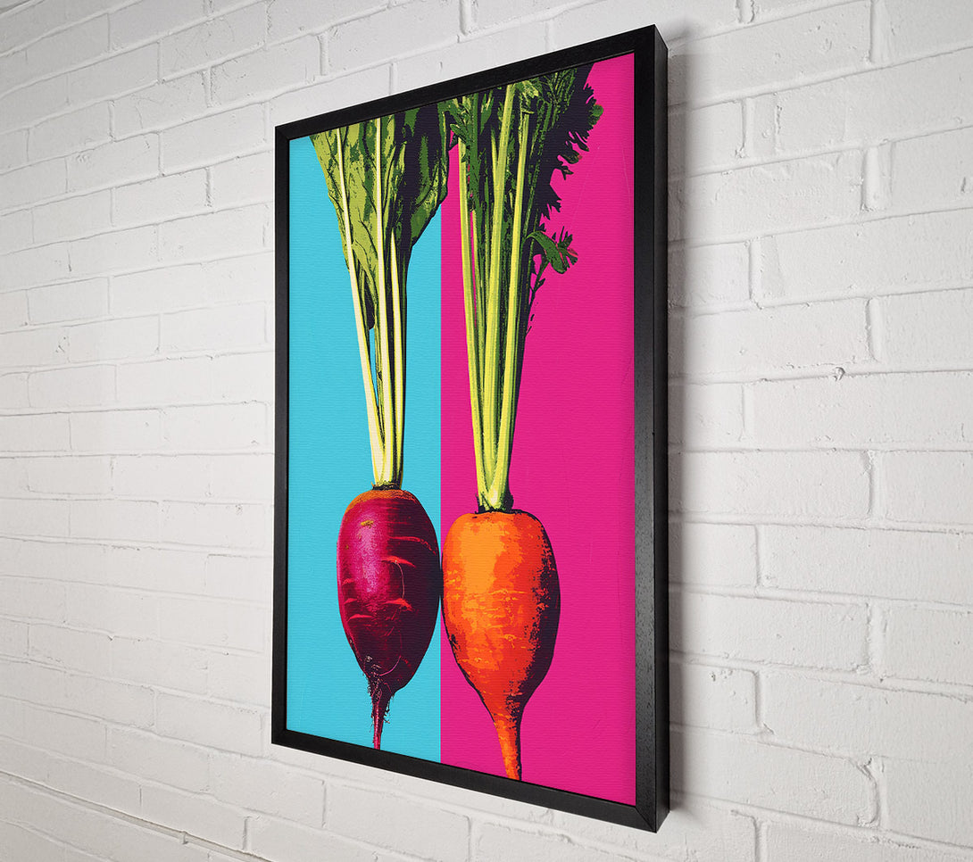  A Canvas Print of Beetroot And Carrot Bold Canvas Art