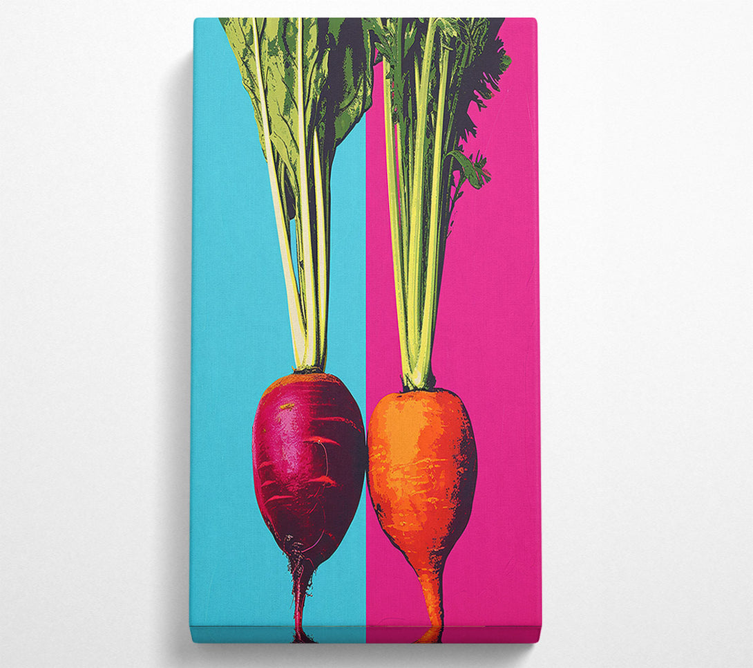  A Canvas Print of Beetroot And Carrot Bold Canvas Art