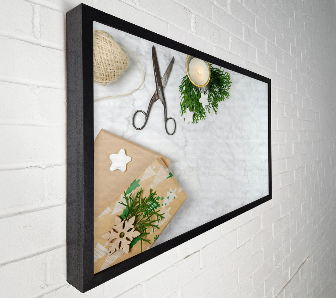  A Canvas Print of White Marble Gift Wrap Canvas Art