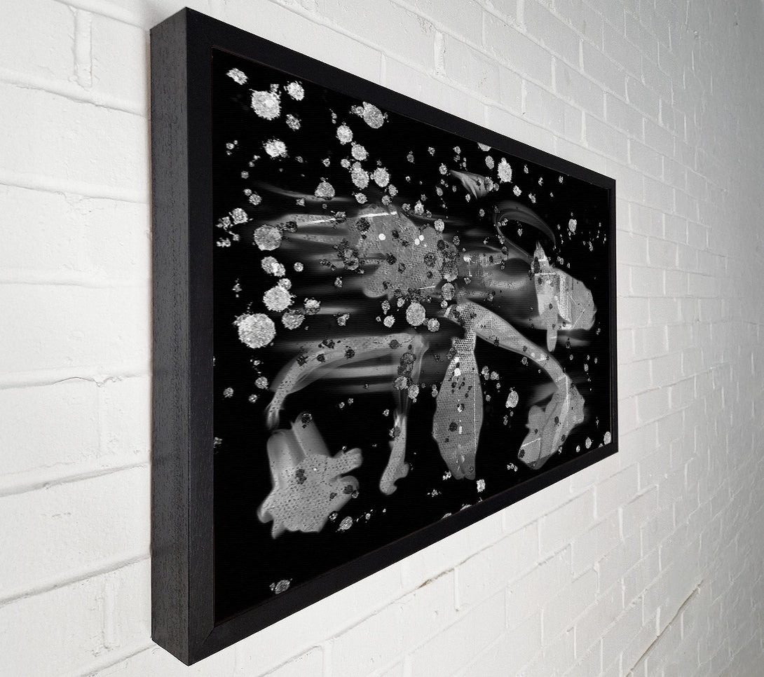  A Canvas Print of Silver Splotch Symphony Canvas Wall Art