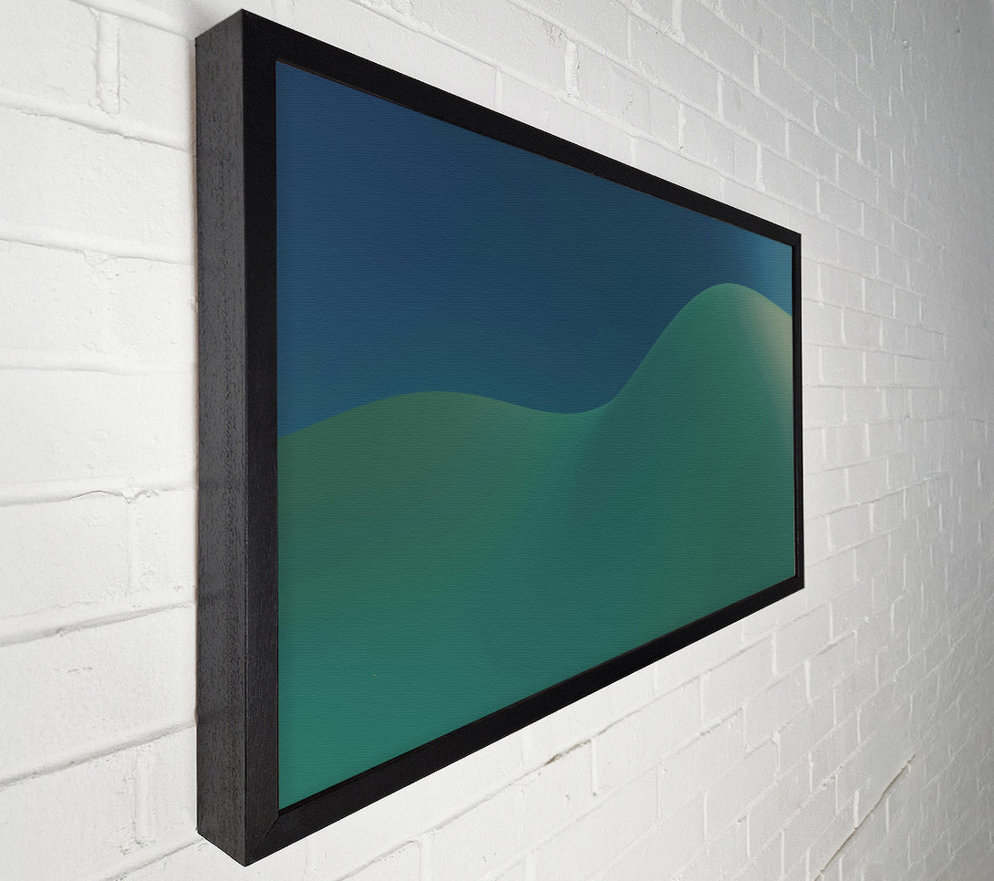  A Canvas Print of Emerald Wave Dreams Canvas Art