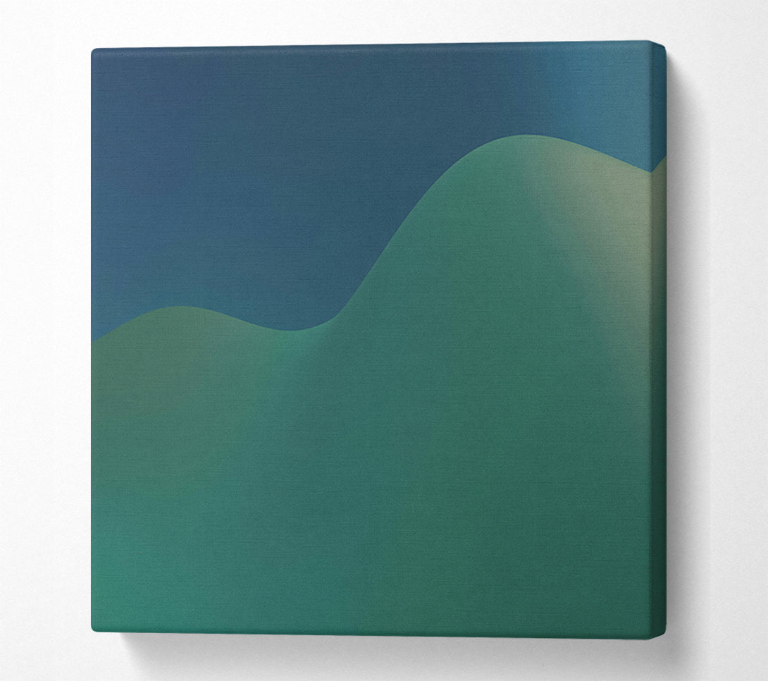  A Canvas Print of Emerald Wave Dreams Canvas Art