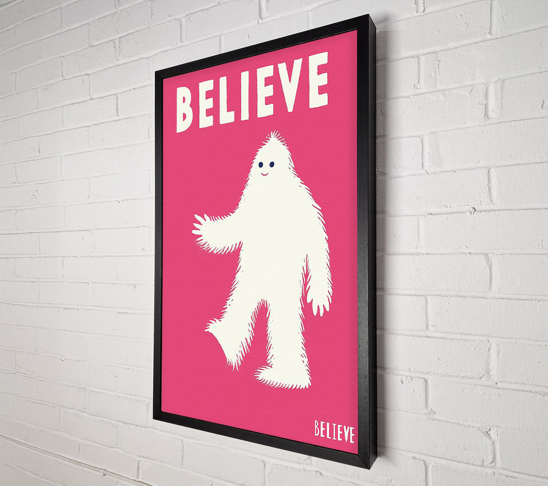  A Canvas Print of Believe In The Yeti Canvas Wall Art