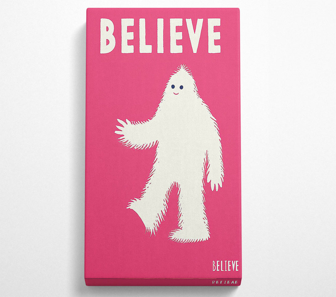  A Canvas Print of Believe In The Yeti Canvas Wall Art